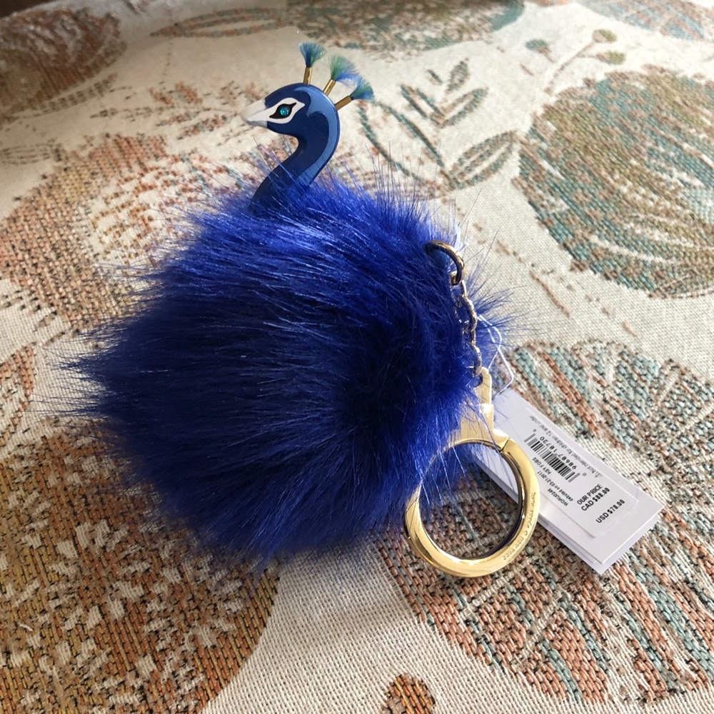 ❗️SOLD❗️Kate Spade ♠️ blue peacock Key Fob purse